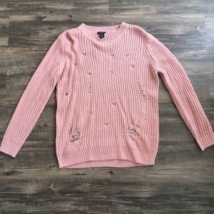 NWT ✨ - Rue 21 - Destructed Pink Sweater